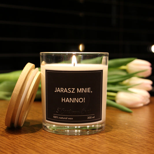 Świeca zapachowa: JARASZ MNIE!